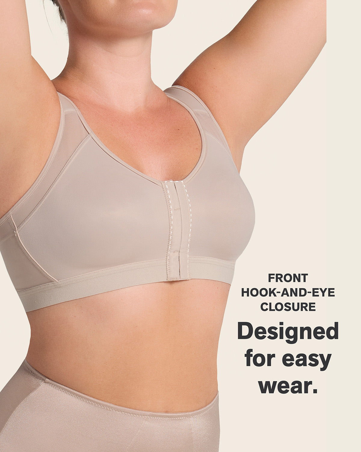 Post-Surgical Wireless Bra with Front Closure