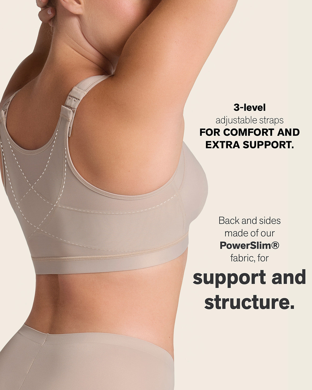 Post-Surgical Wireless Bra with Front Closure