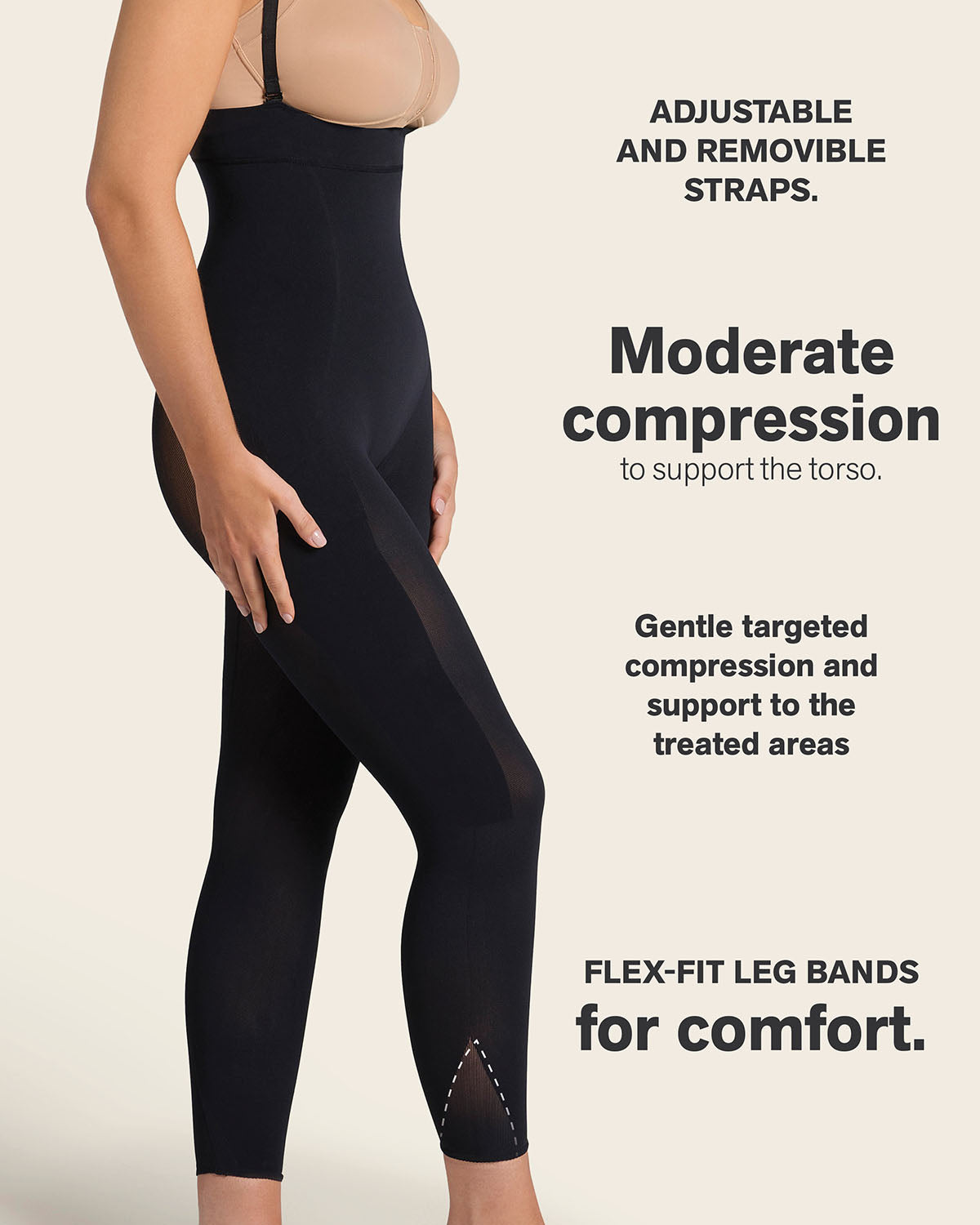 Post-Surgical Ankle Length Bodysuit