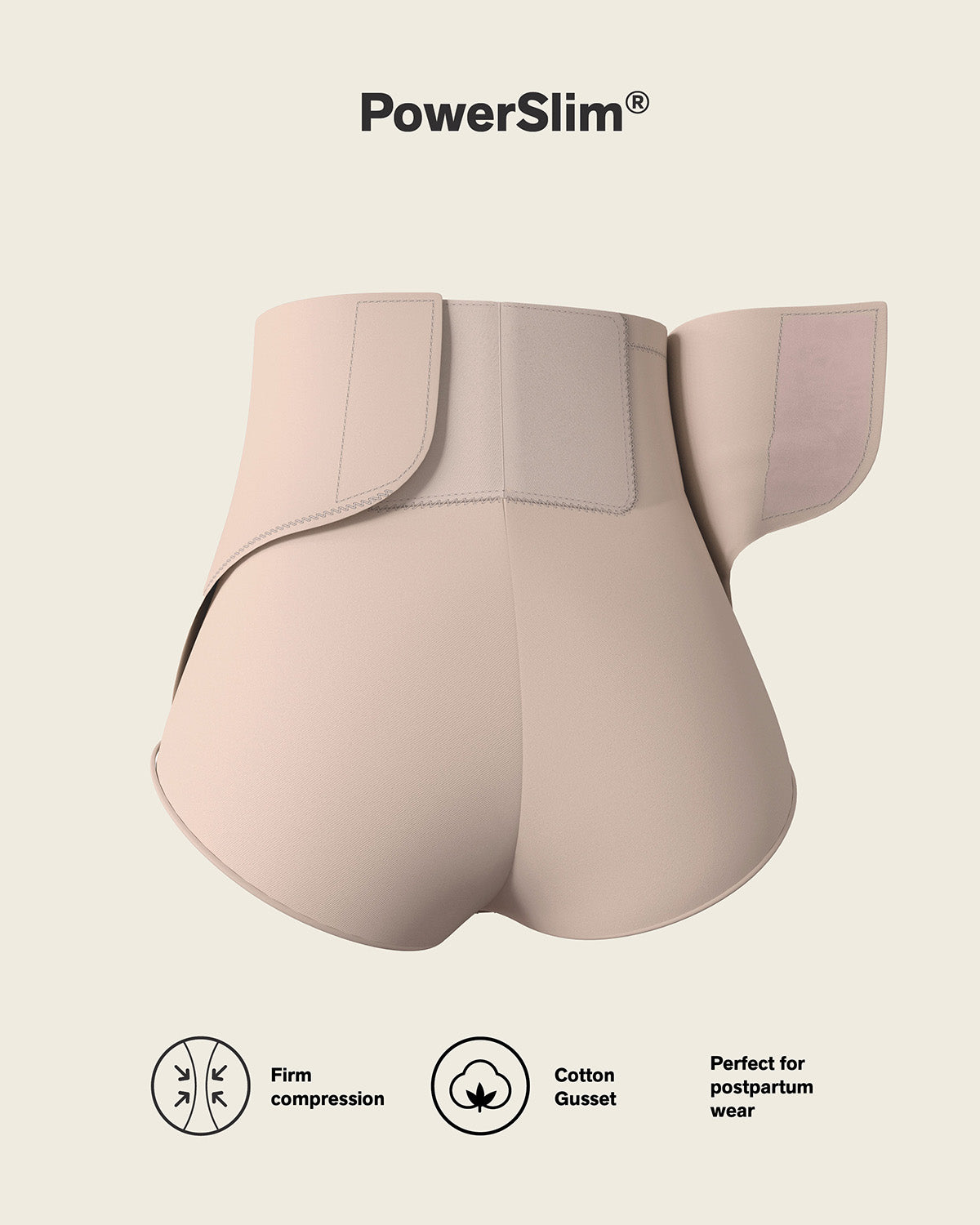 Post-Surgical Velcro Closure Firm Compression Binder