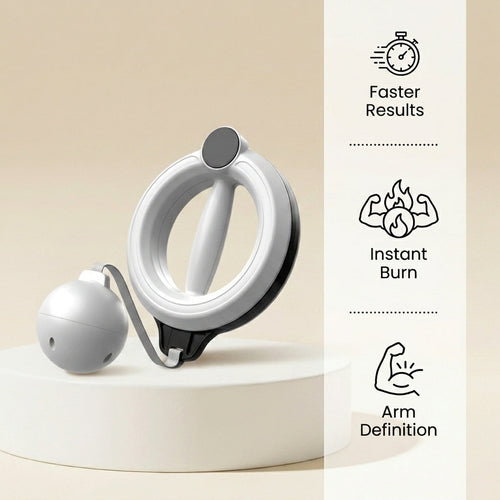 Hand Spin Hula Hoop Arm Toner – Portable Handheld Arm Slimming Exercise Tool