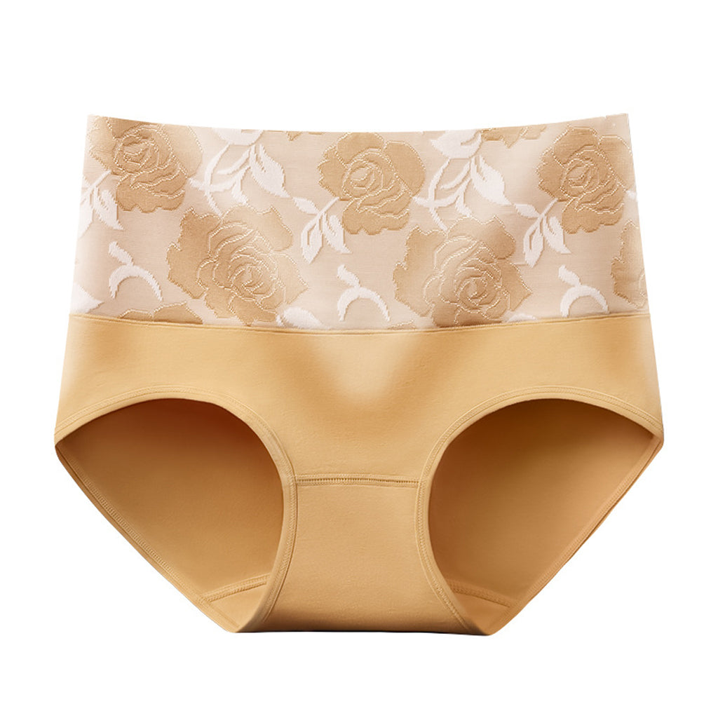 Elastic Printed High-Waist Panties