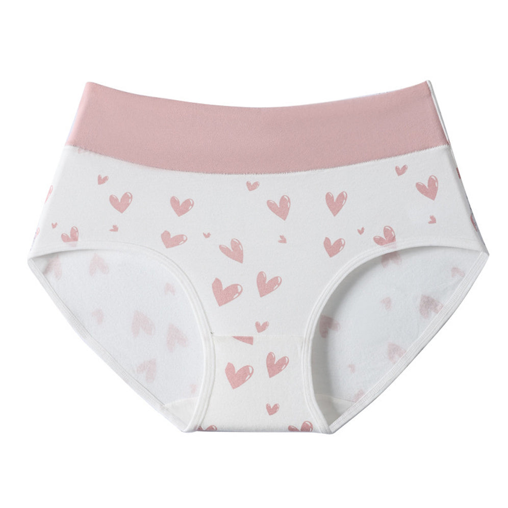 Soft Cotton Heart High Waist Panties 3-Pack