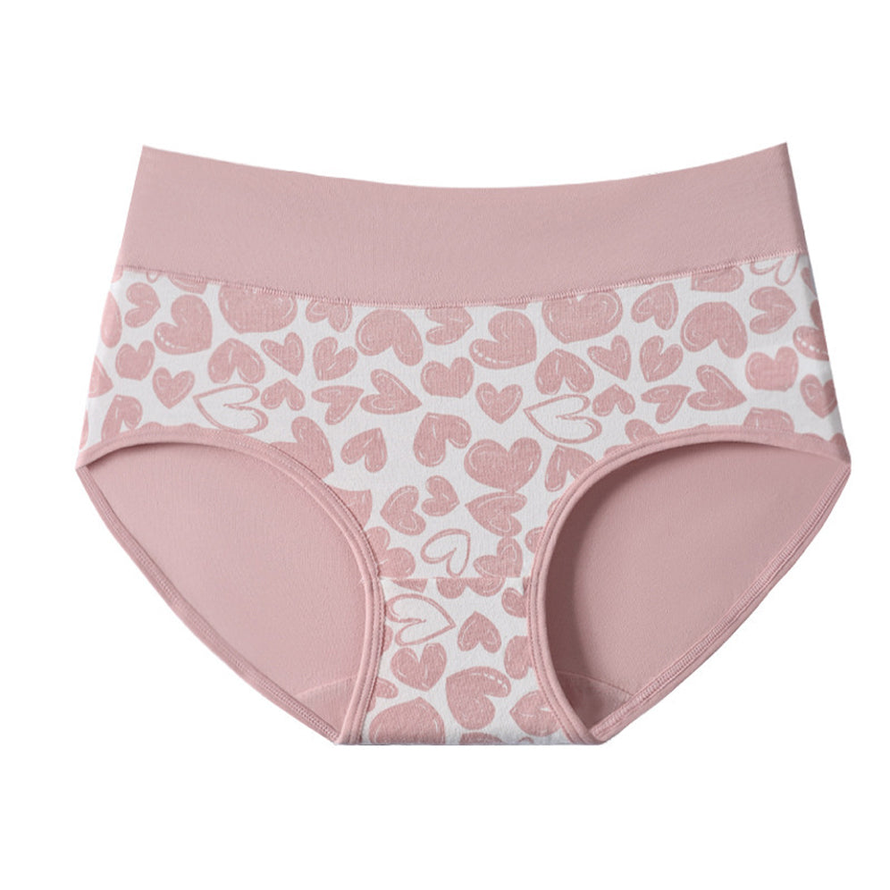 Soft Cotton Heart High Waist Panties 3-Pack
