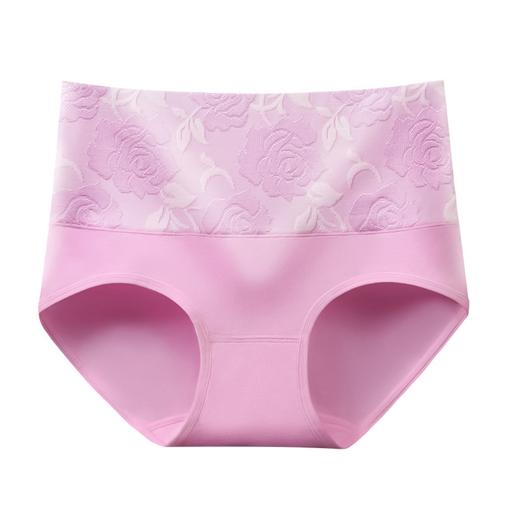 Elastic Printed High-Waist Panties
