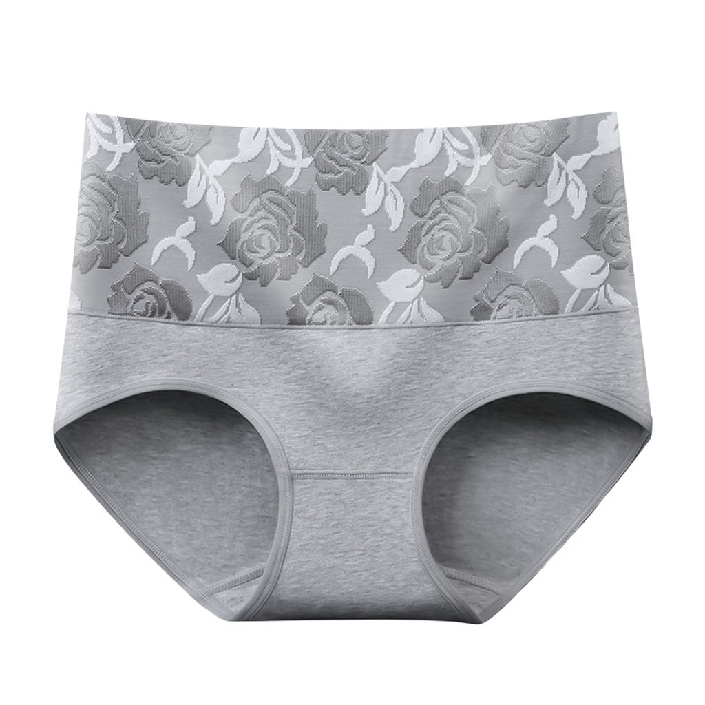 Elastic Printed High-Waist Panties