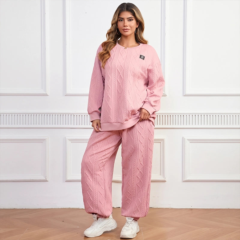 Women's Textured Casual Lounge Set
