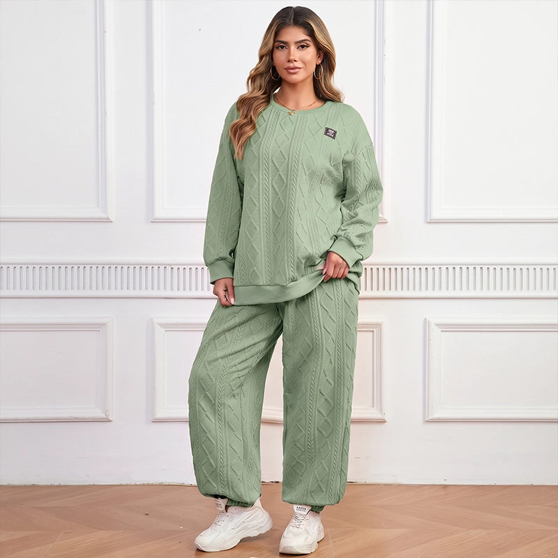 Women's Textured Casual Lounge Set