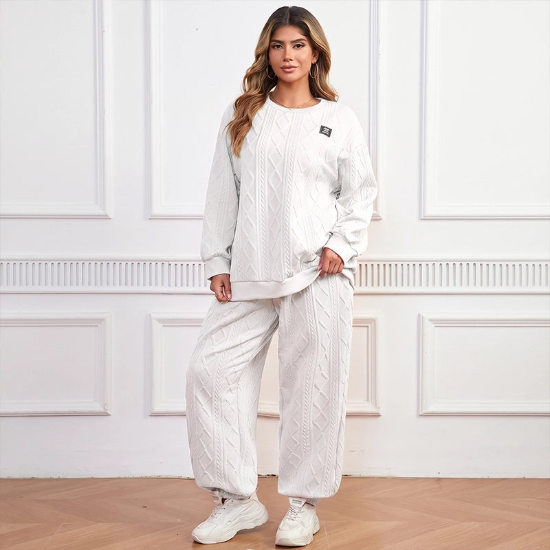 Women's Textured Casual Lounge Set