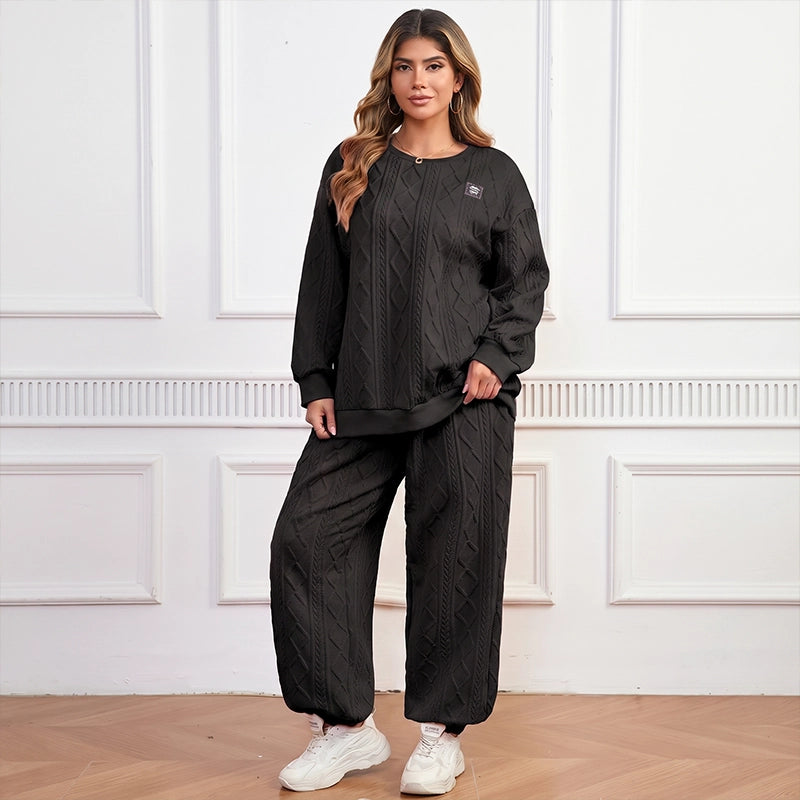 Women's Textured Casual Lounge Set