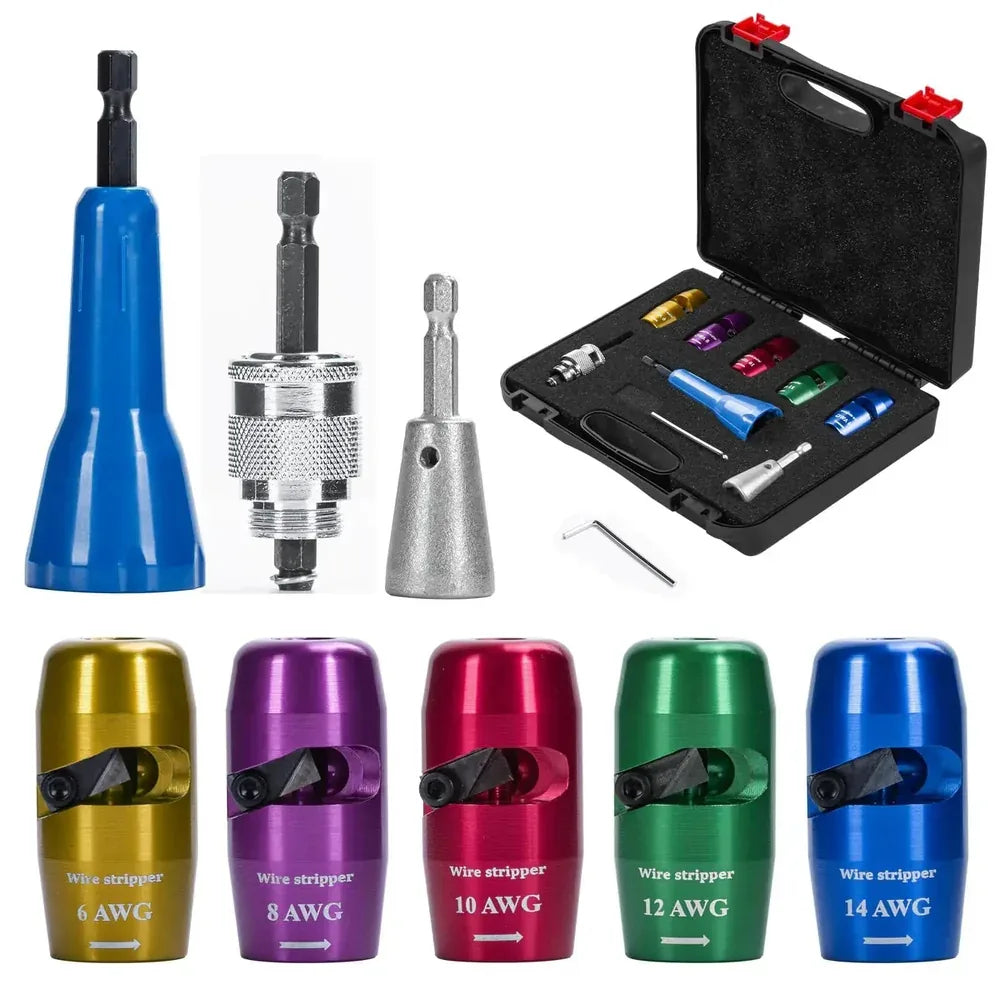 4-Piece Wire Stripper & Drill Wire Twister Kit - image 1