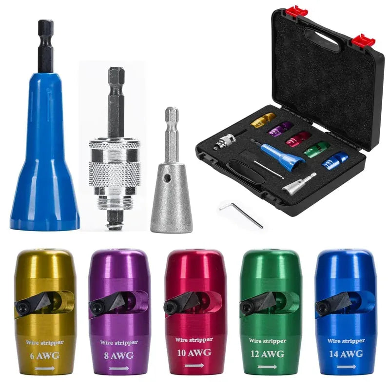 4-Piece Wire Stripper & Drill Wire Twister Kit - image 6