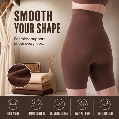 High-Waist Tummy-Control Shapewear Shorts