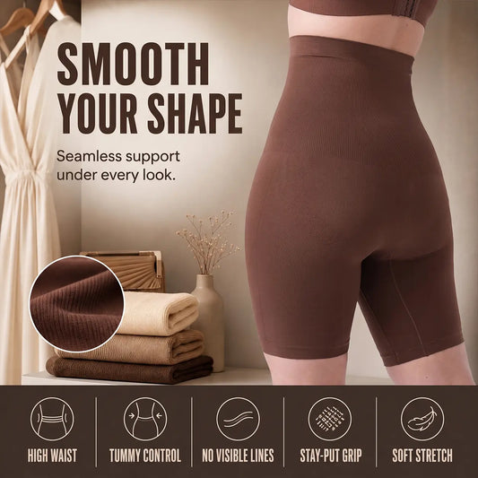 High-Waist Tummy-Control Shapewear Shorts