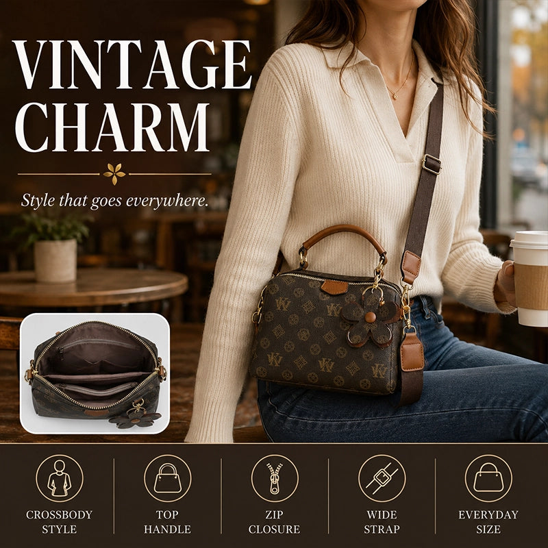 Women's Vintage Monogram Boston Shoulder Bag