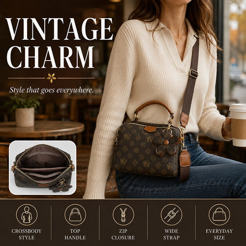 Women's Vintage Monogram Boston Shoulder Bag