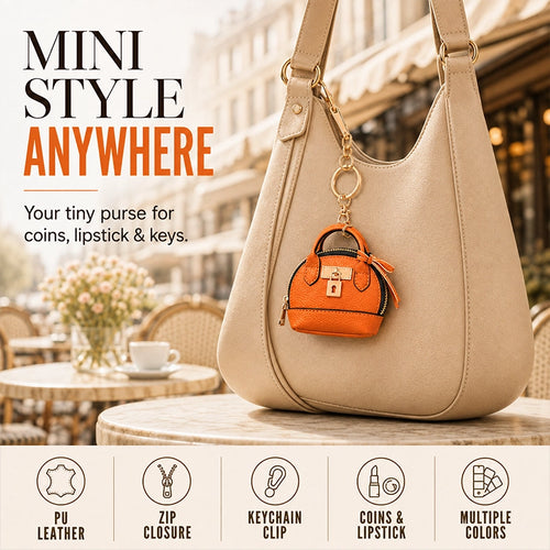 Mini Semicircle Keychain Coin Purse