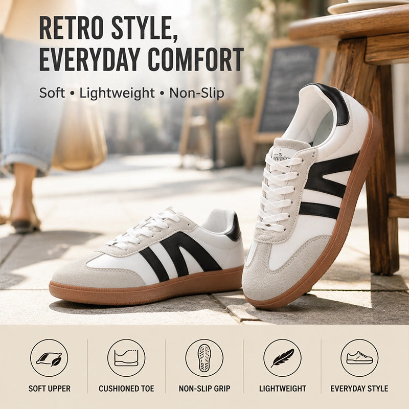 Women’s Retro Gum-Sole Low-Top Sneakers
