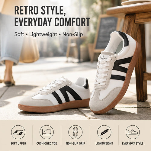 Women’s Retro Gum-Sole Low-Top Sneakers