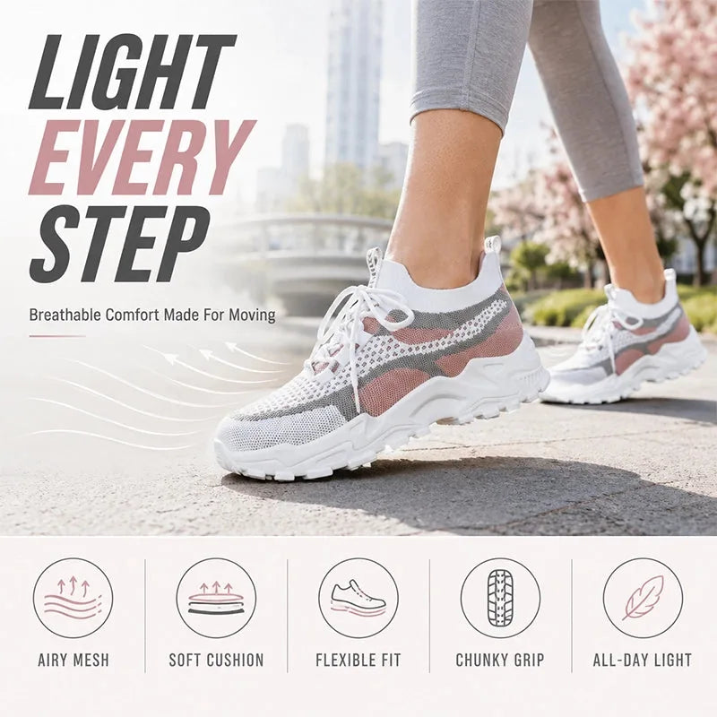 Women’s Ultra-Light Breathable Mesh Casual Sneakers