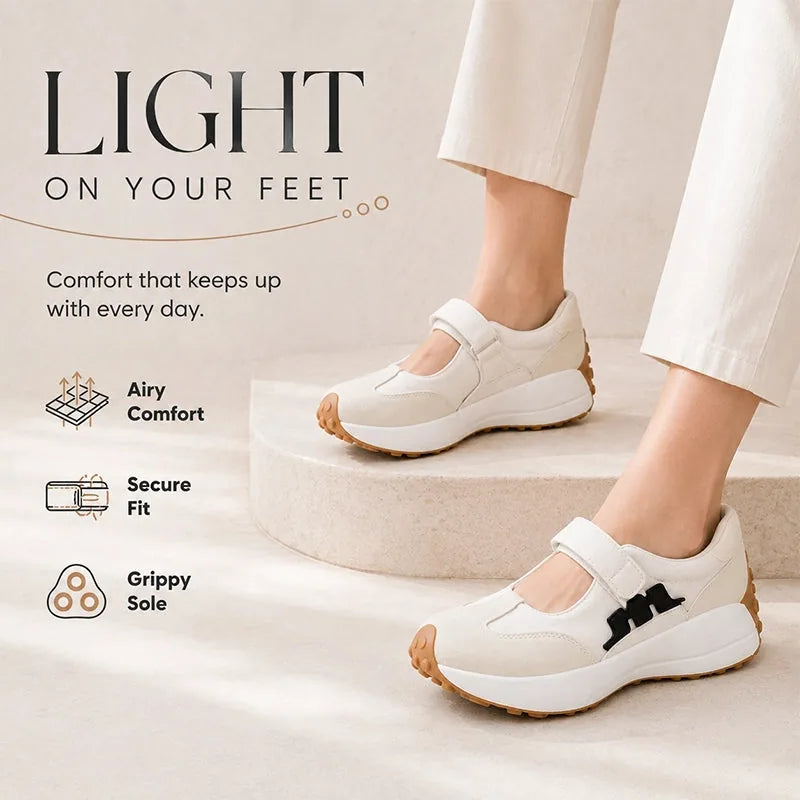 Women’s Lightweight Mary Jane Walking Sneakers