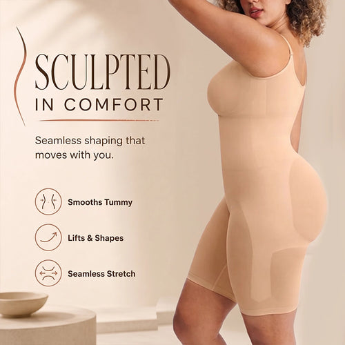 Seamless Tummy-Control Butt-Lift Bodysuit