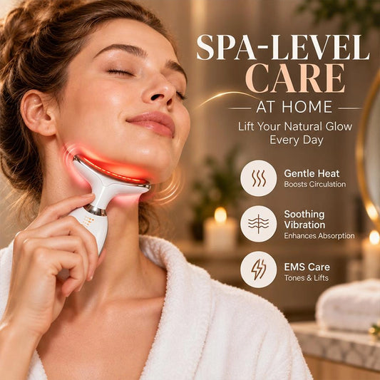 Seven-Color LED Facial Massage Device for Home Beauty Routines