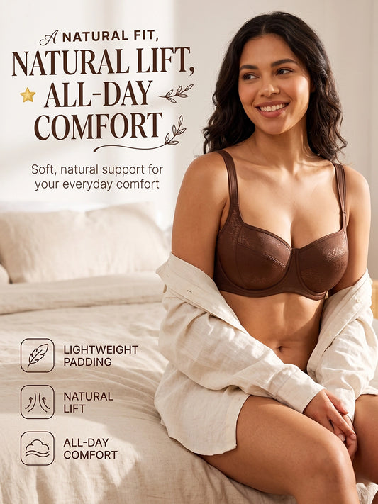 Half-Cup Balconette Bra for Everyday Shaping