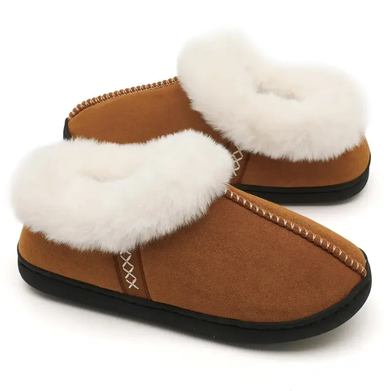 Faux-Fur-Lined Slippers for Cozy Indoor Wear — view 1