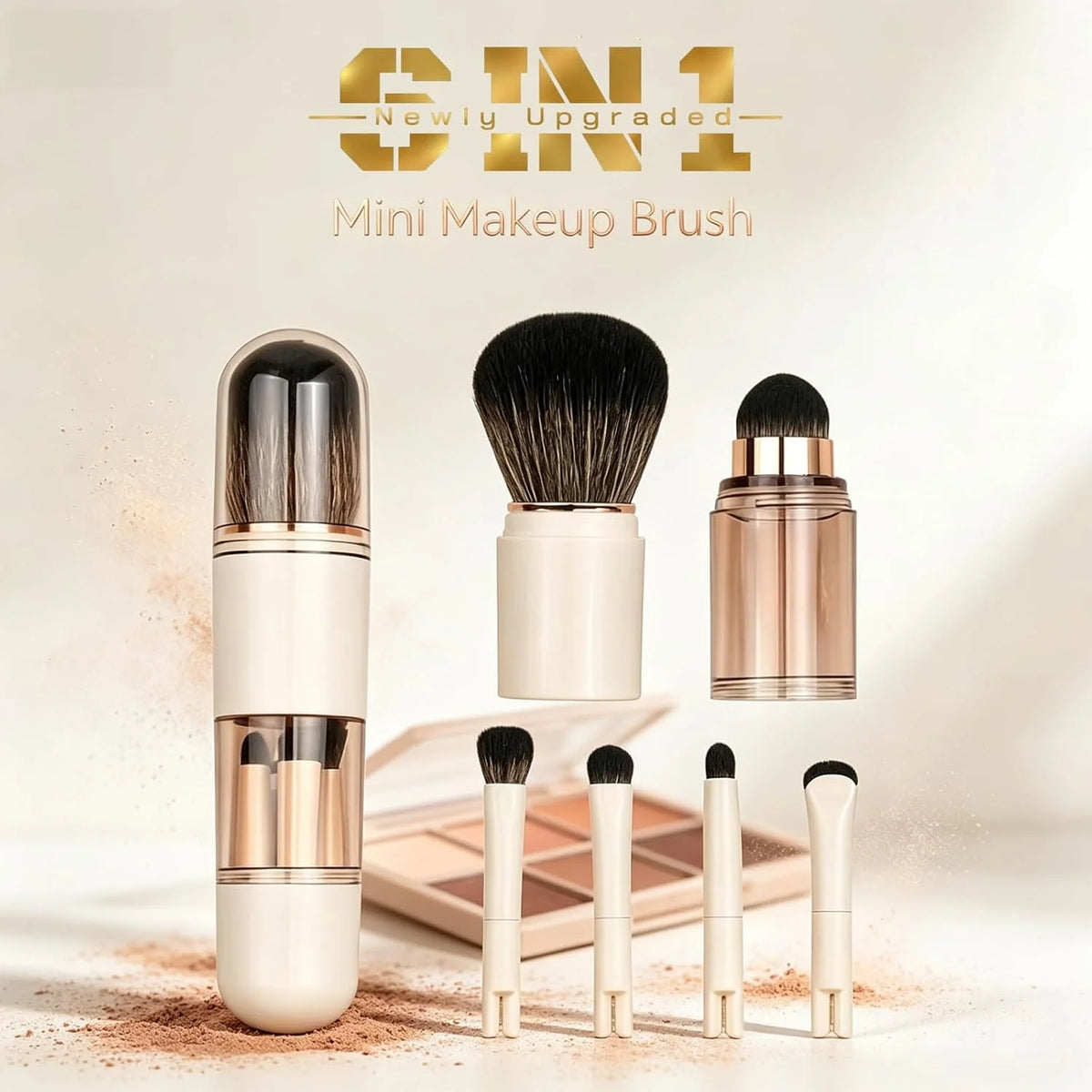 6-in-1 Compact Makeup Brush Set — view 2