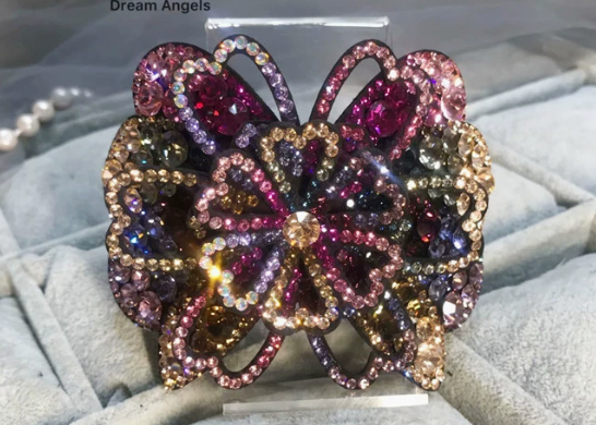 Vintage Crystal Flower Hair Clips – Set of 3
