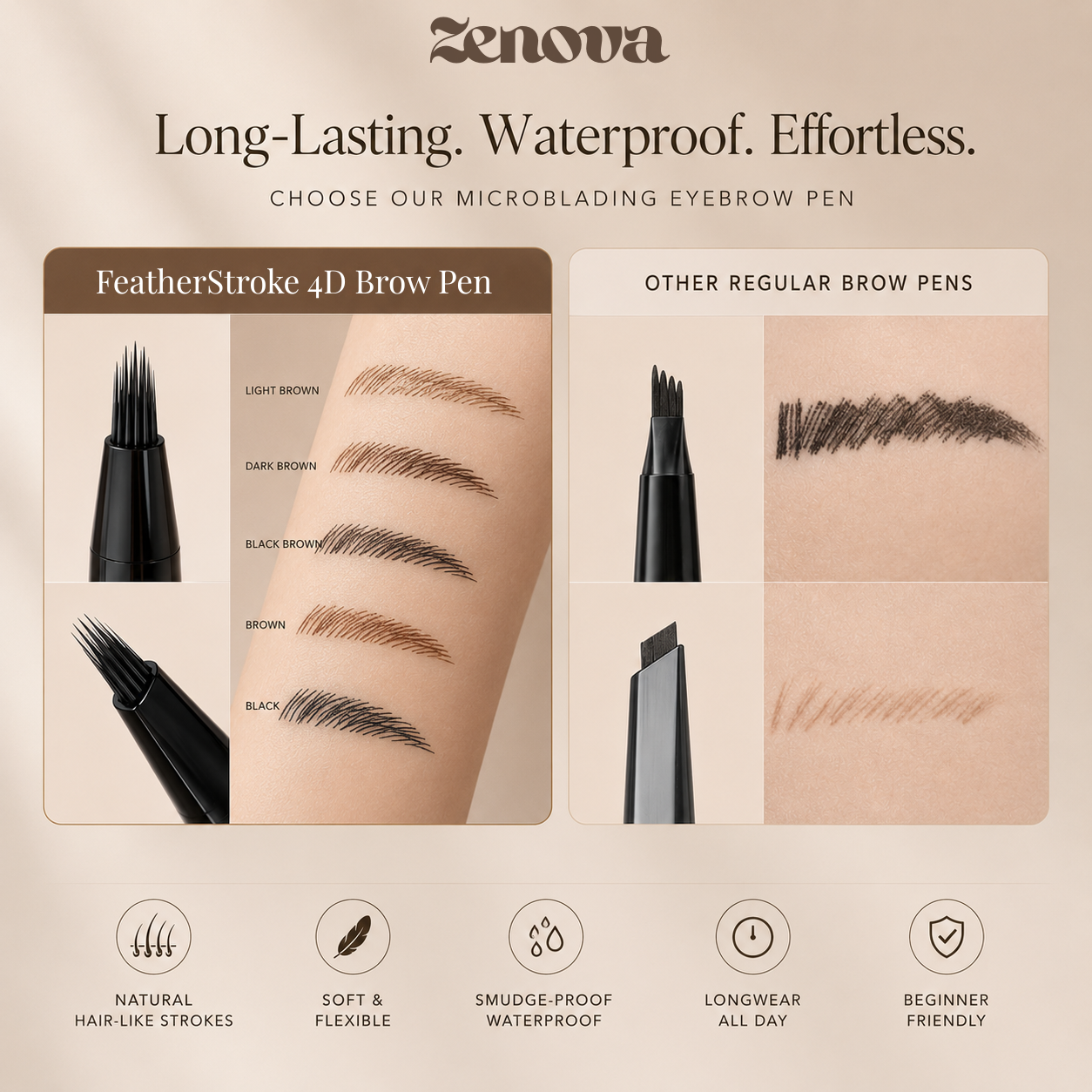 Feather Stroke 4D Brow Pen-BUY 1 GET 1 FREE