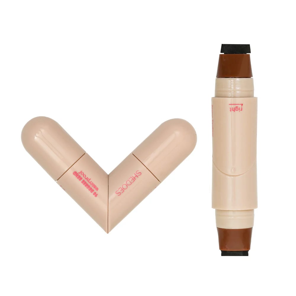Rotating waterproof winged eyeliner stamp pen