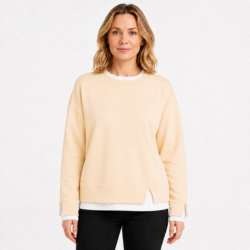 Women’s Faux-Layered Oversized Sweatshirt