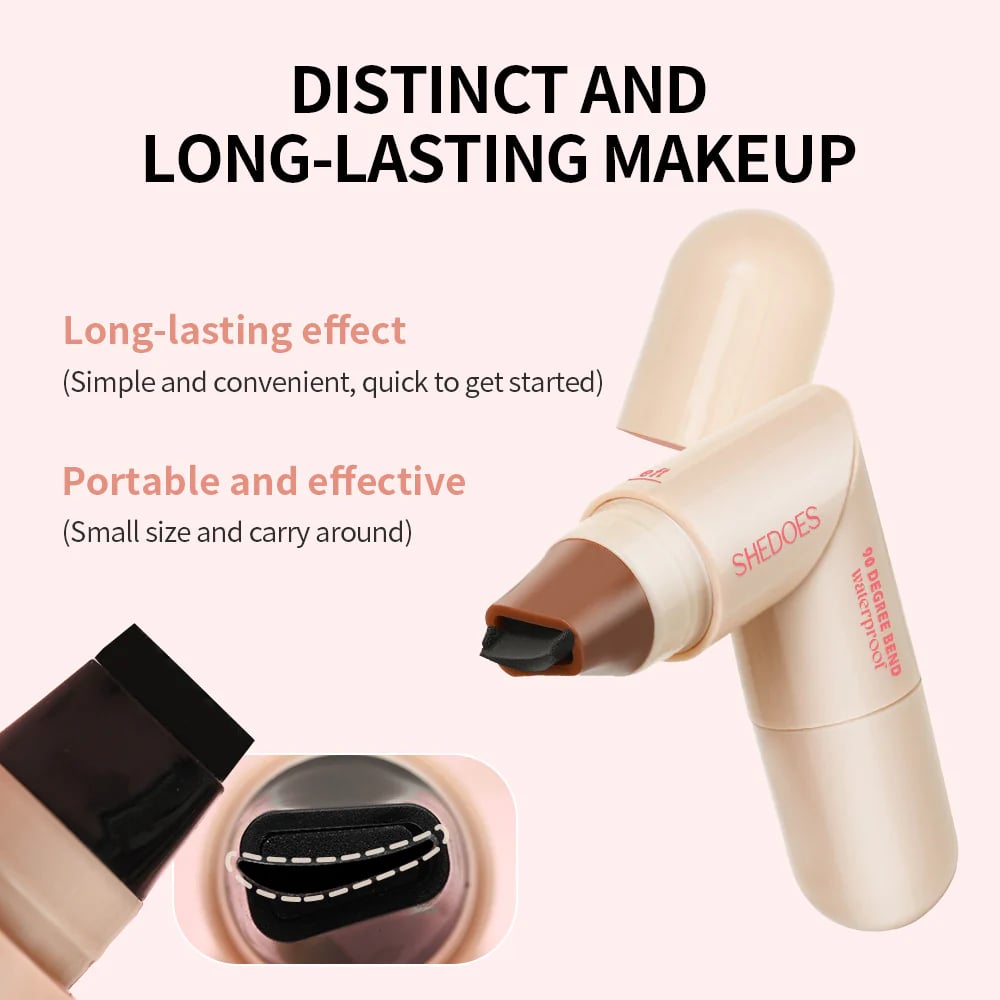 Rotating waterproof winged eyeliner stamp pen