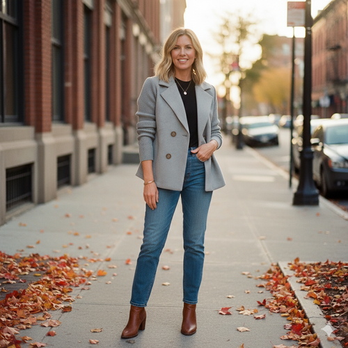 Slimetica | Soft Blend Sweater Blazer