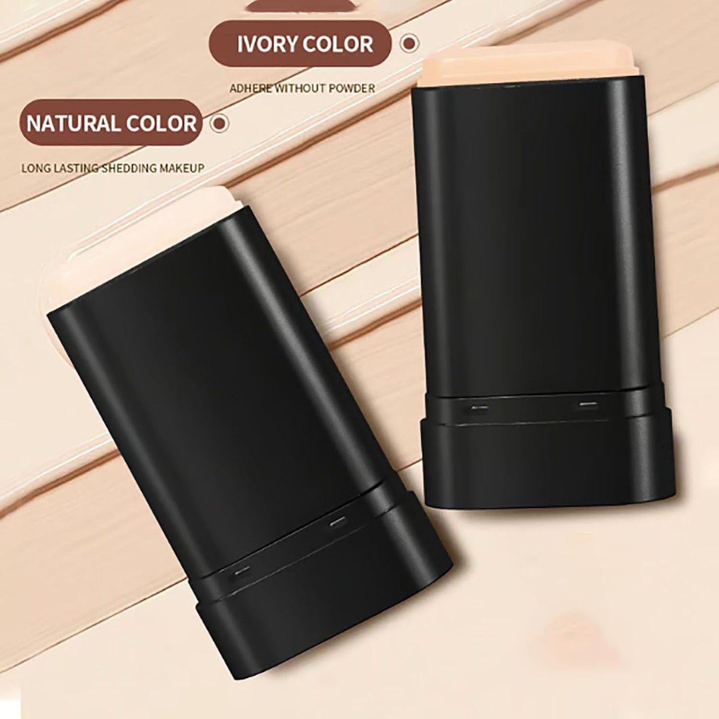 Organic Mineral Waterproof Foundation Stick With Brush 2 in 1  (Skin Color)