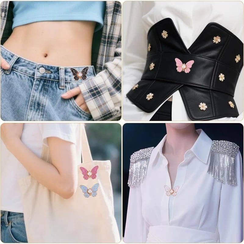 🔥4Pcs Butterfly Pants Waist Tightener