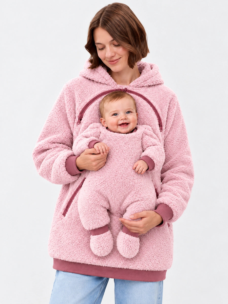 Sherpa Baby Carrier Hoodie Jacket