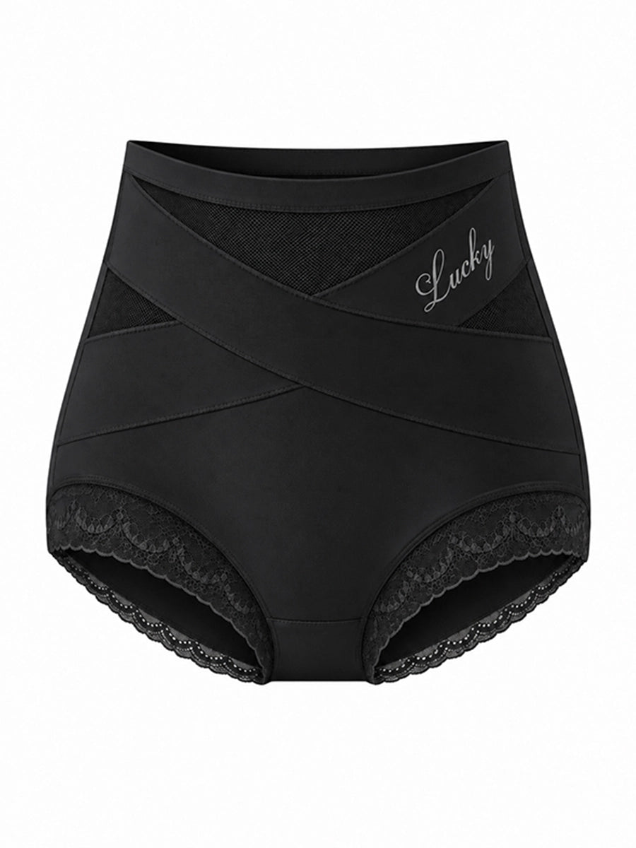 Lace-Trim High-Waist Briefs for Everyday Outfits