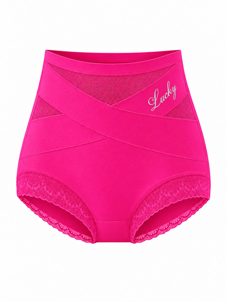 Lace-Trim High-Waist Briefs for Everyday Outfits