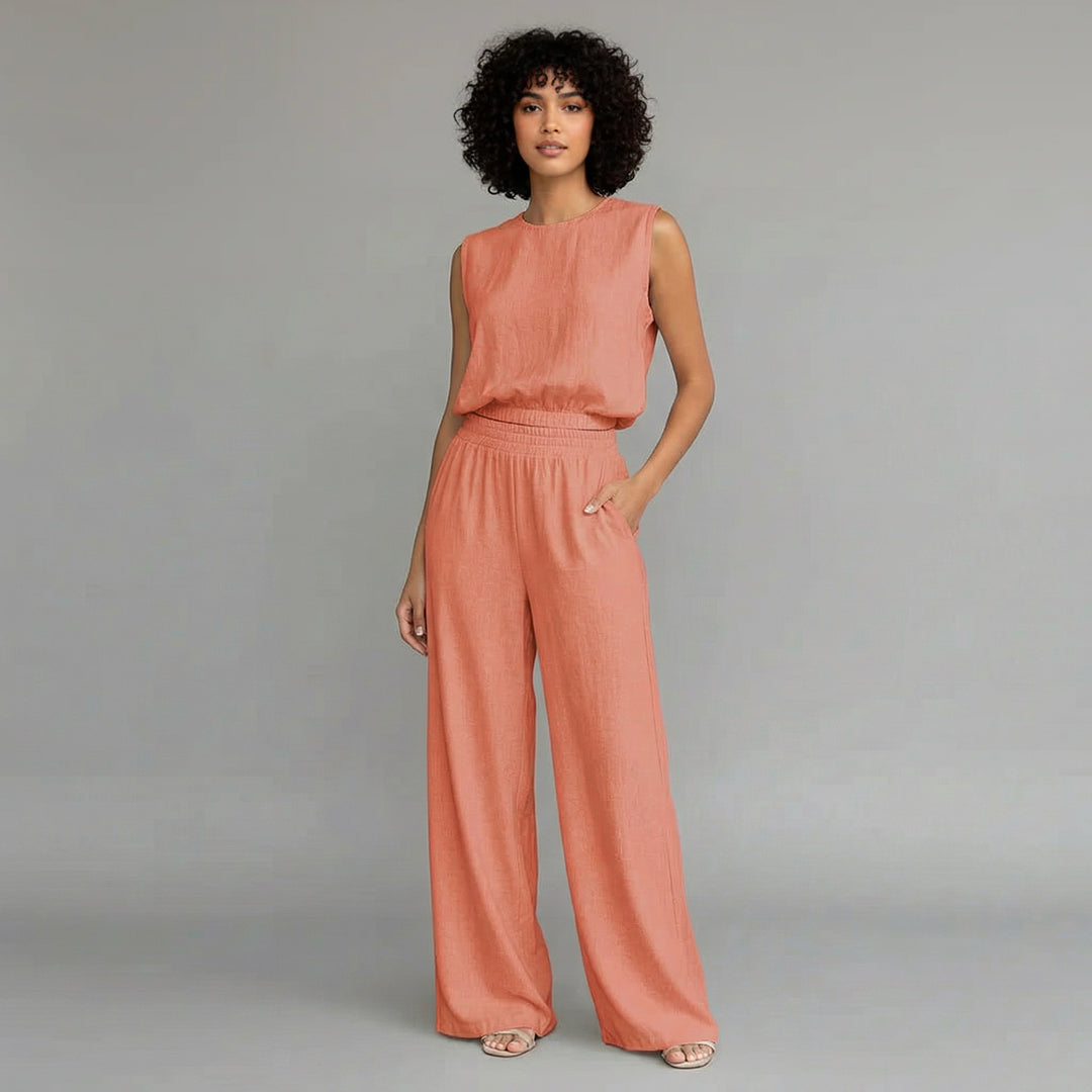 Summer T-Shirt & Long Pants Set