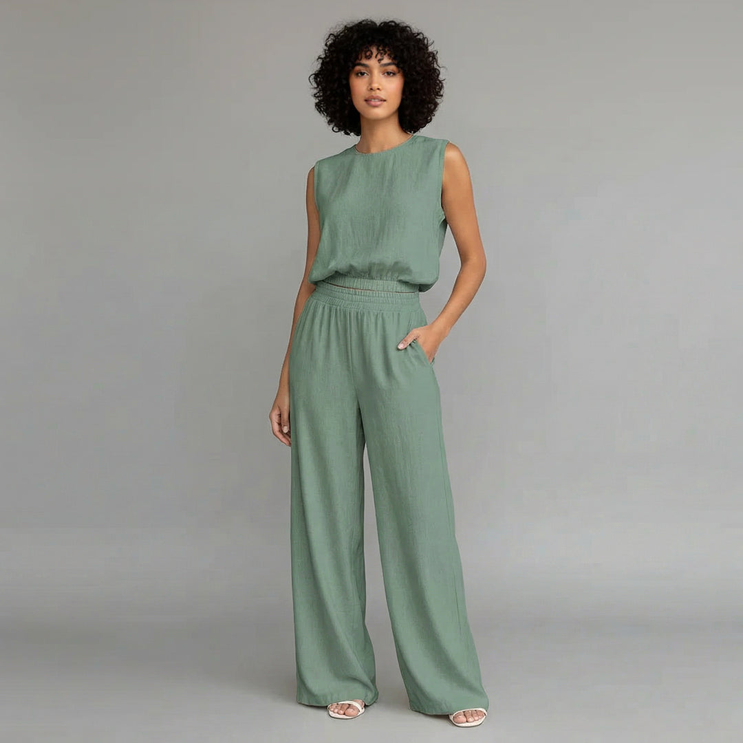 Summer T-Shirt & Long Pants Set