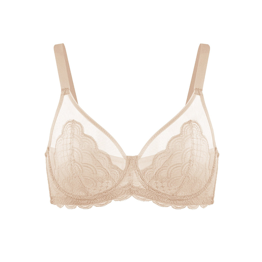 Mermaid Scales Lace Plus Size Bra 2 Pack
