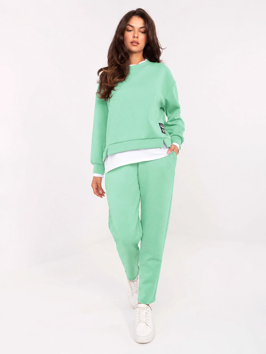 Women's Colorblock Sweatshirt and Pants Set
