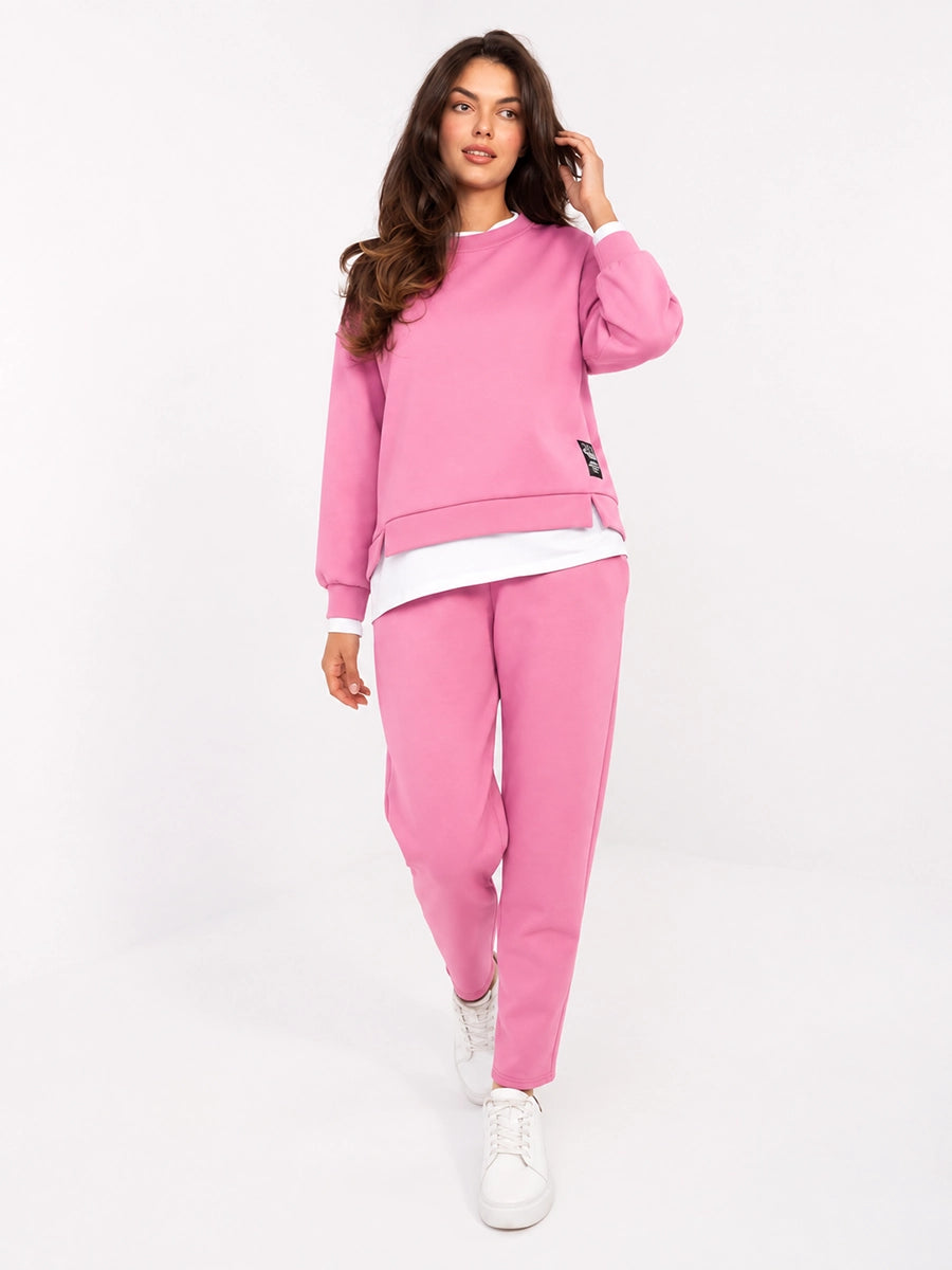 Women's Colorblock Sweatshirt and Pants Set