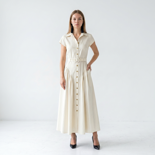 Lapel Single-Breasted Slim Fit Dress