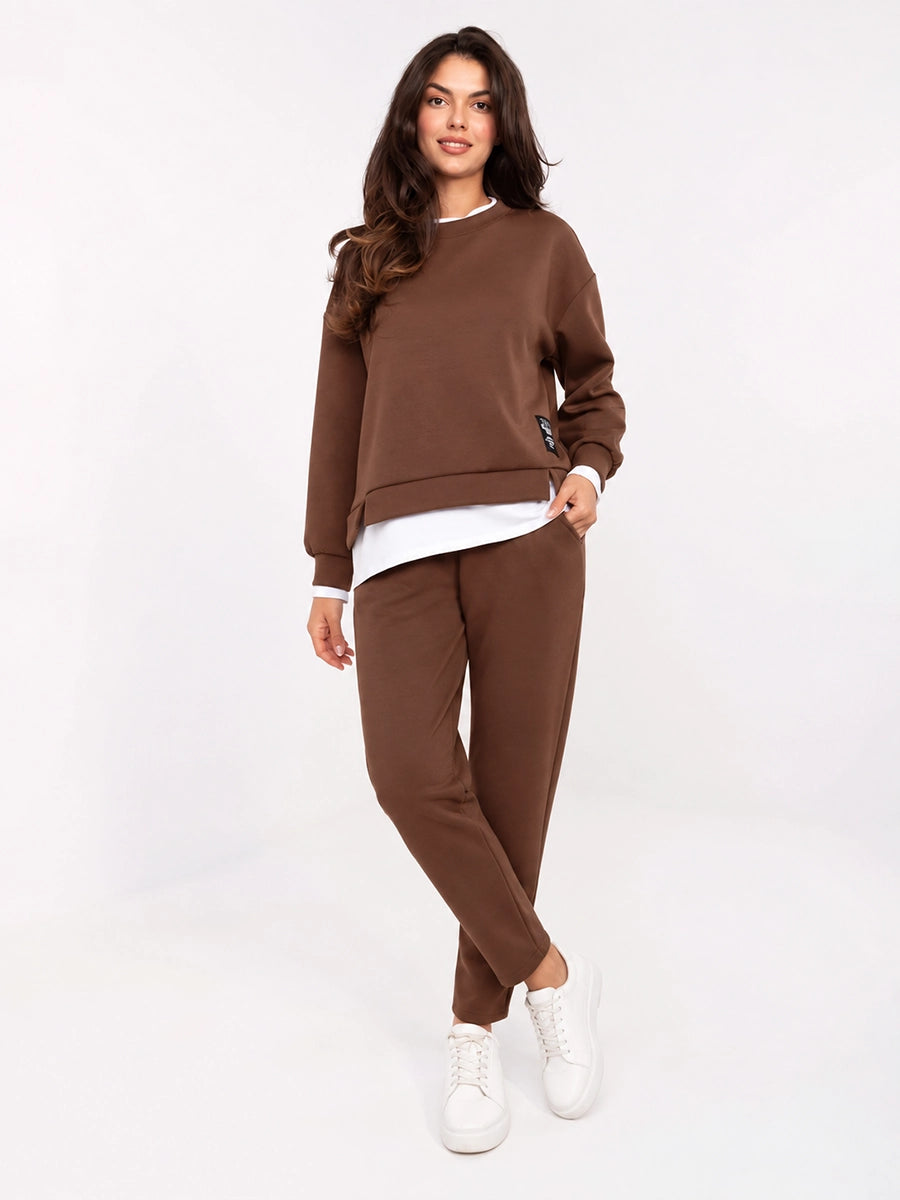 Women's Colorblock Sweatshirt and Pants Set