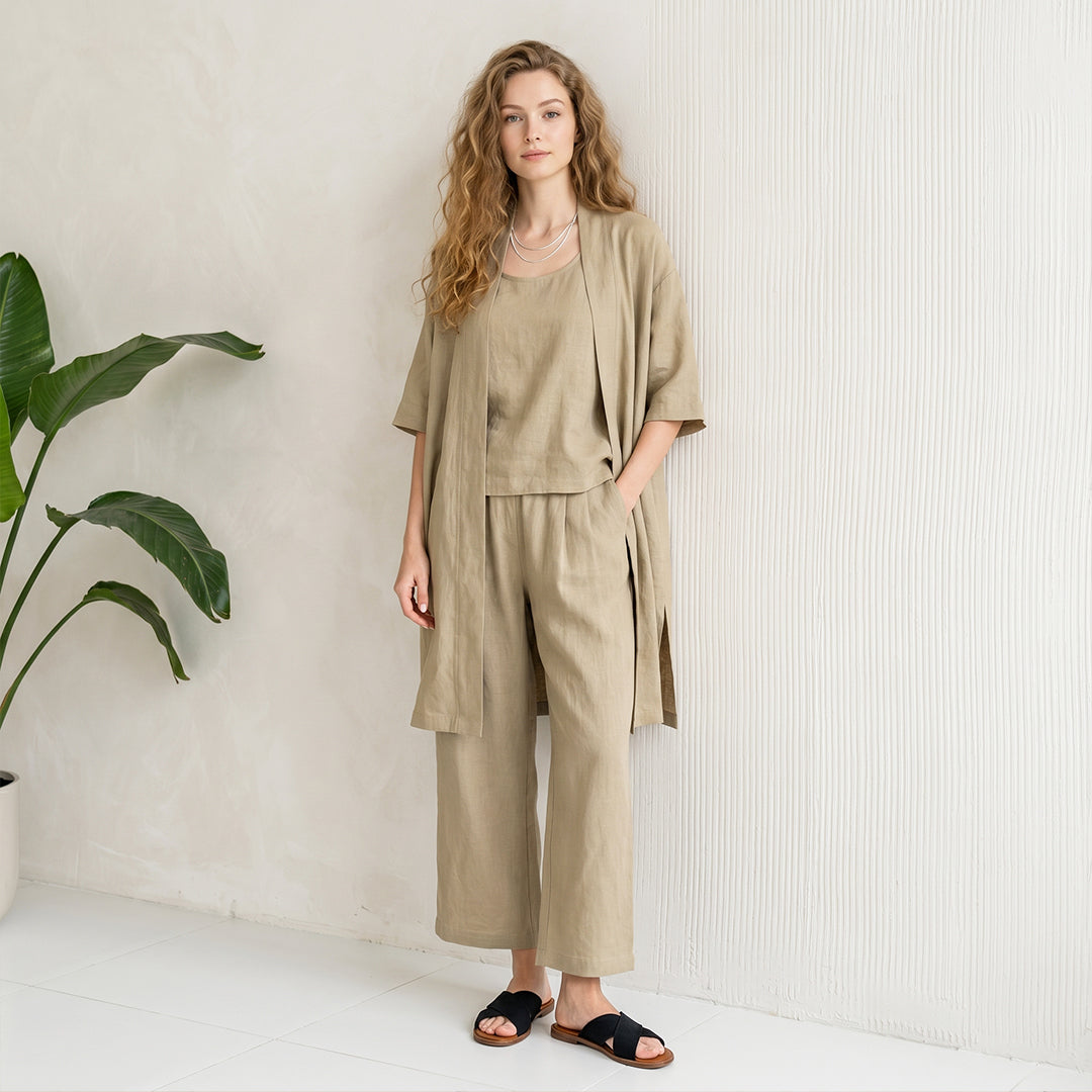 Minimalist Three-piece Set - Comfortable For Everyday Wear