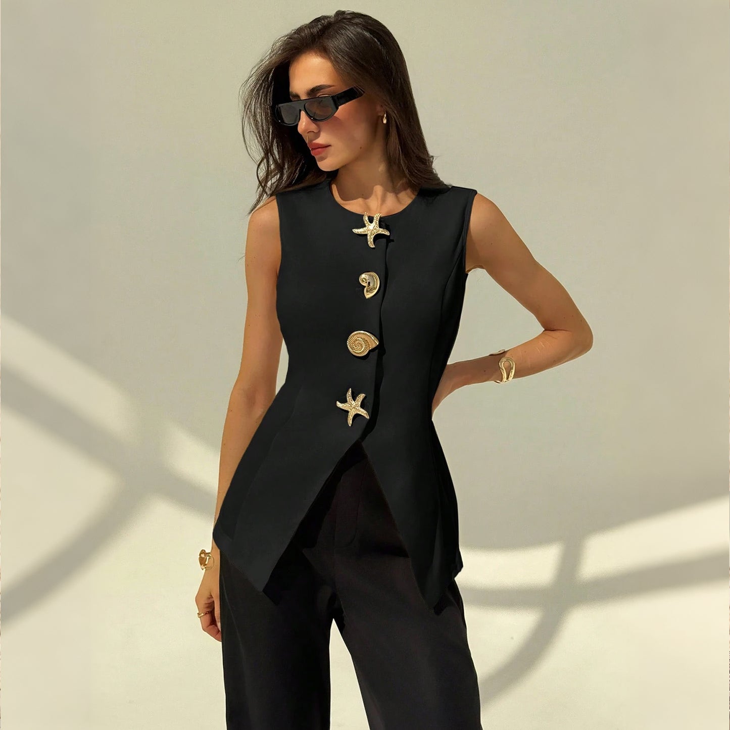 Elia Knit Vest Blouse
